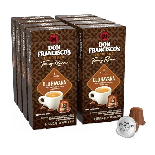 Safe Old Havana Espresso Capsules 80 Count Traditional