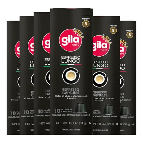 Lightweight gila cafe Lungo Coffee Capsules 60 Count Original Design