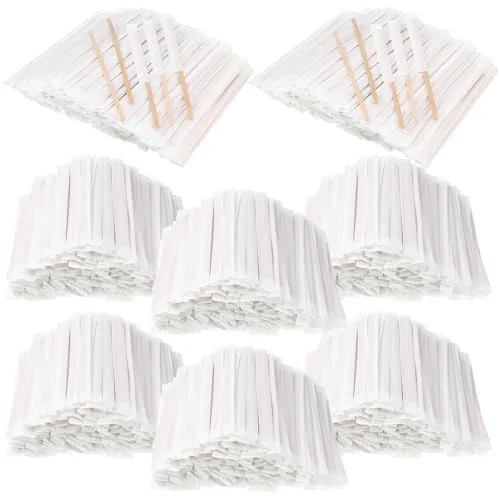 High-Quality 3000 Pcs Individually Wrapped Wooden Coffee Stirrers 3000 Count Secure
