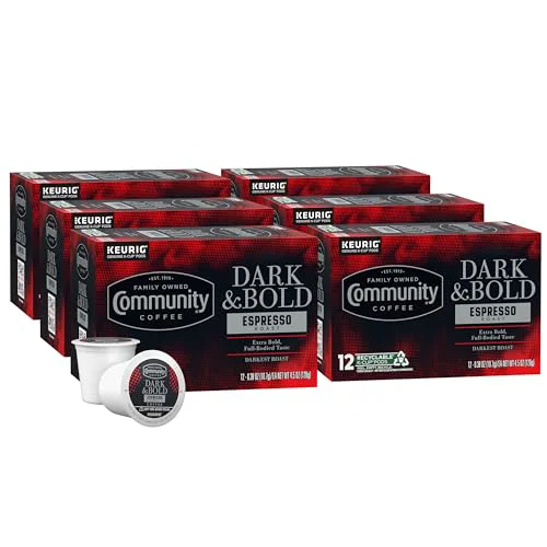 Clean Dark Bold Espresso Roast Coffee Pods 72 Count Specialty