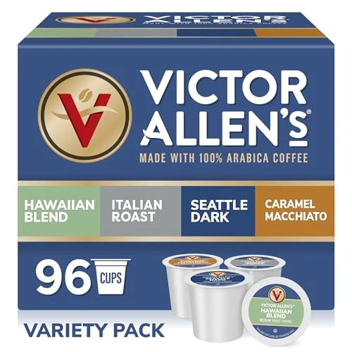 Specialty Flavored Unflavored Coffee Variety Pack for K 96 Count Detailed