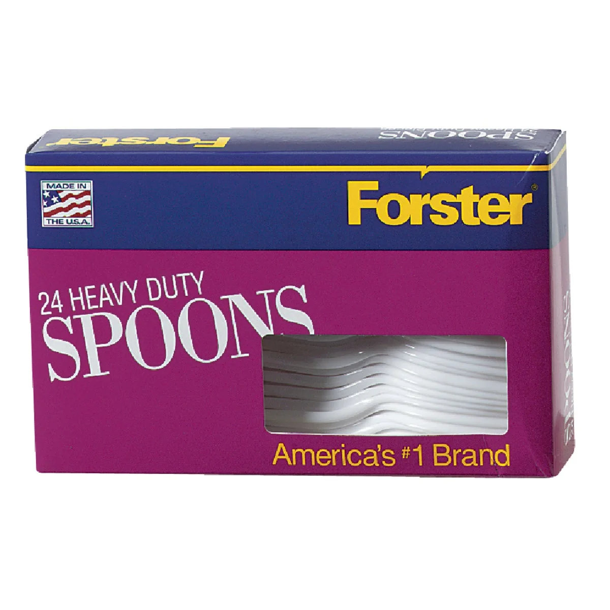 Selected Diamond Heavy-Duty Plastic Spoons 24-Count Safe