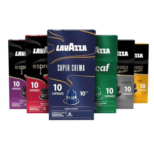 Practical Espresso Favorites Collection of Aluminum Capsules Compatible with Nespresso Machines 60 Count Consistent