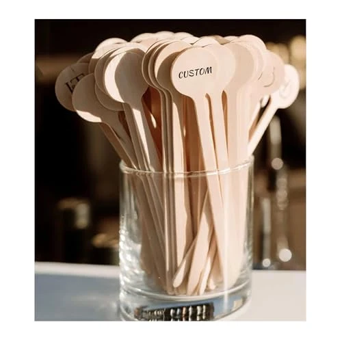 Expertly Made 100 500 PCS Personalized Wooden Drink Stirrers Original