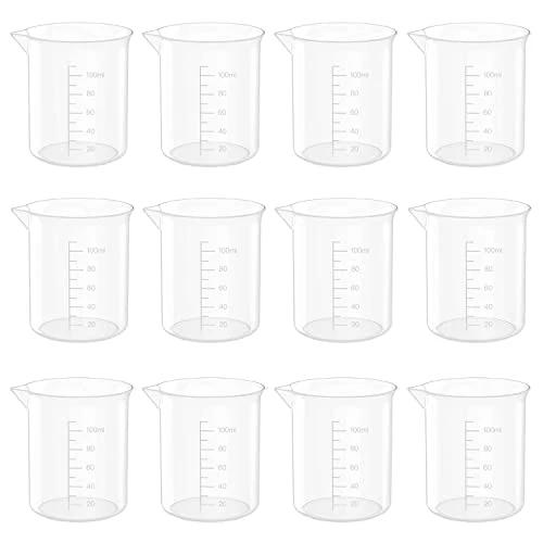 Smooth 12 Pcs 10 Oz Transparent Experiment Measuring Cup Expertly Made