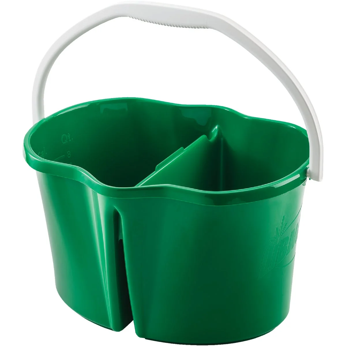 Soft Libman Clean Rinse 4 Gal. Green Divided Bucket Next-Generation