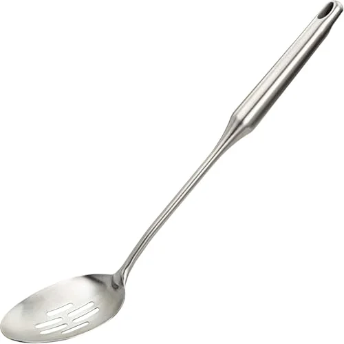 Sustainable Stainless Steel Slotted Cooking Spoon Modern