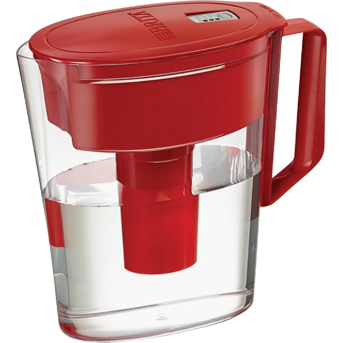 Official Brita Soho 5-Cup Water Filter Pitcher Red Artisan