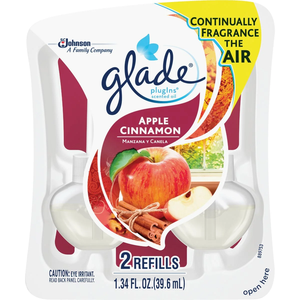User-Friendly Glade PlugIns Apple Cinnamon Scented Oil Refill 2-Count Specialty