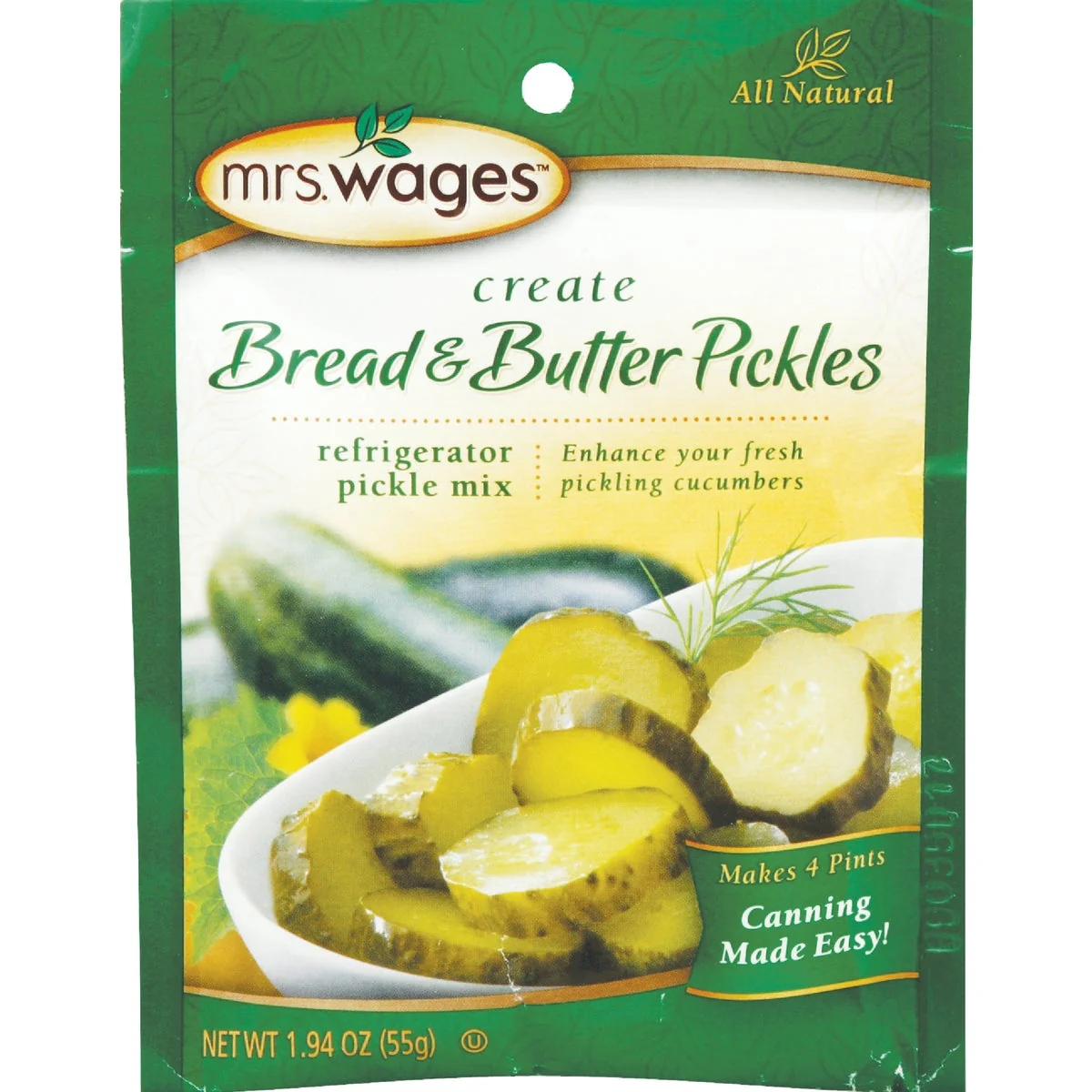 Certified Mrs. Wages 1.94 Oz. Bread Butter Refrigerator Pickling Mix Secure