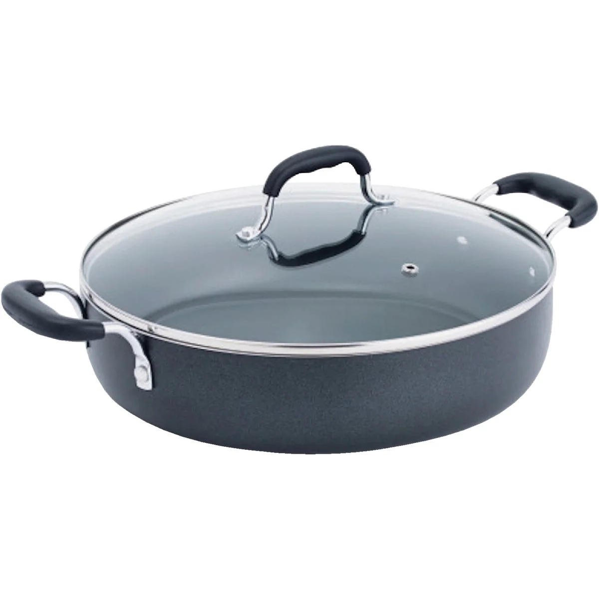 Crafted Specialty 12 In. Non-Stick Deep Covered Everyday Pan High-Grade