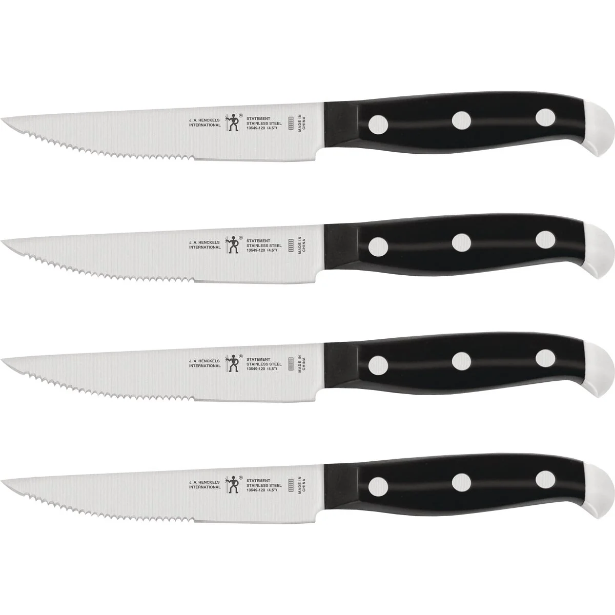 Elegant J.A. Henckels International Statement 4-1 2 In. Steak Knife Set 4-Piece Natural