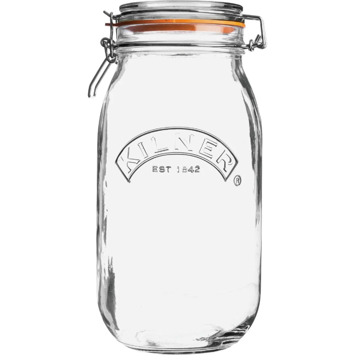 Carefully Designed Kilner 68 Oz. Round Clip Top Glass Storage Jar Original Design