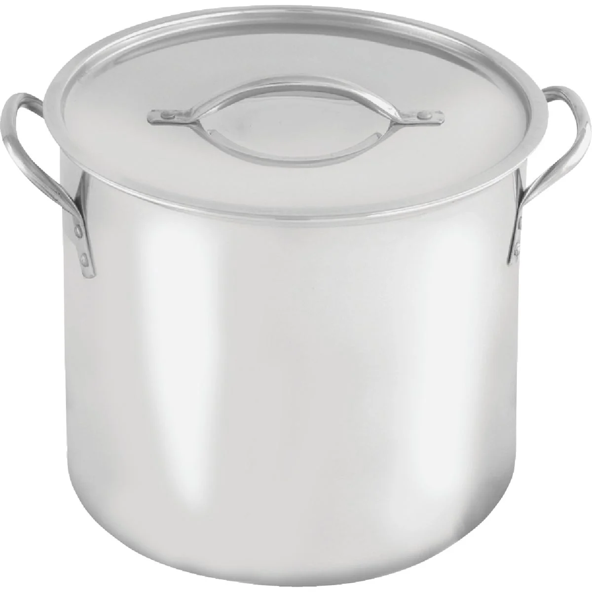 Clean McSunley 16 Qt. Polished Stainless Steel Stockpot Consistent