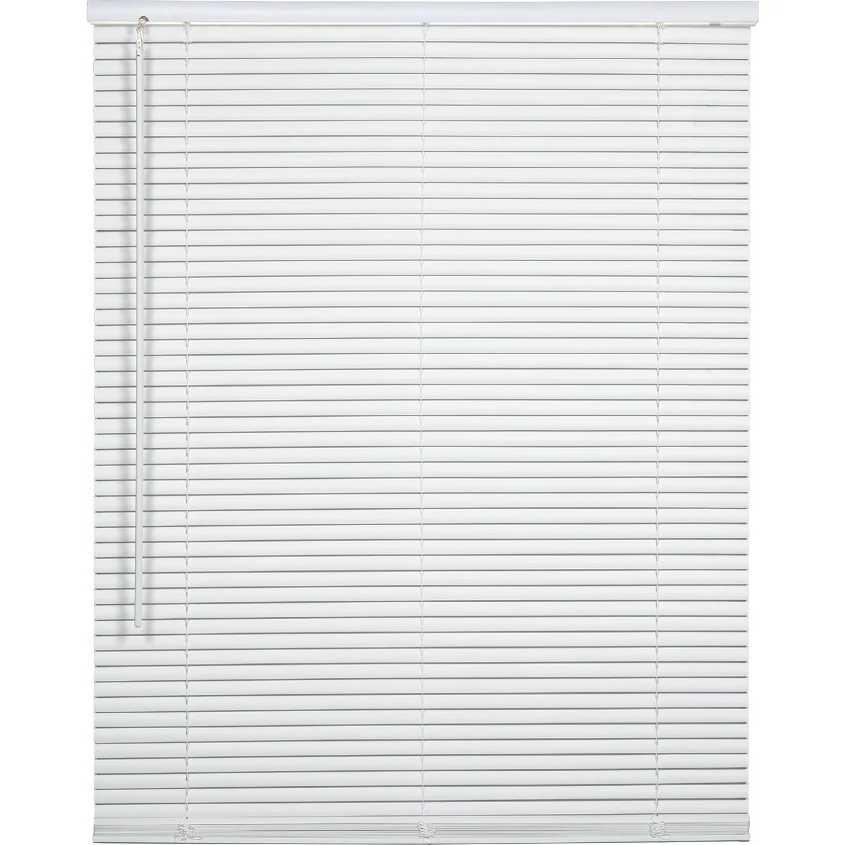 Pure Home Impressions 25 In. x 64 In. x 1 In. White Vinyl Light Filtering Cordless Mini Blind Next-Generation