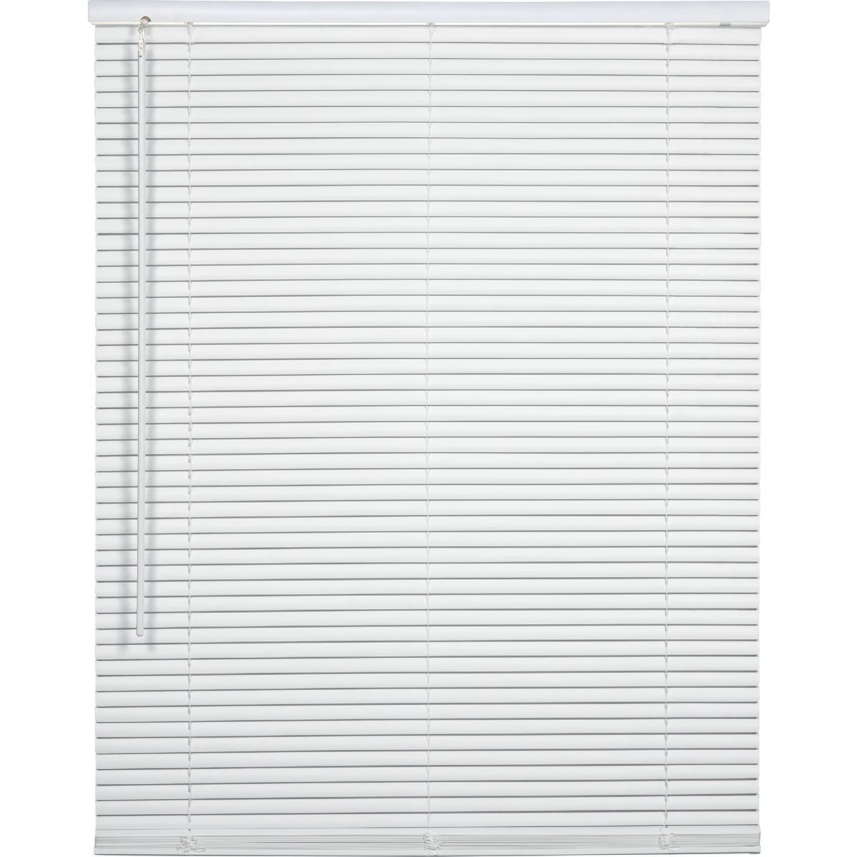 Authentic Home Impressions 38 In. x 64 In. x 1 In. White Vinyl Light Filtering Cordless Mini Blind Minimalist