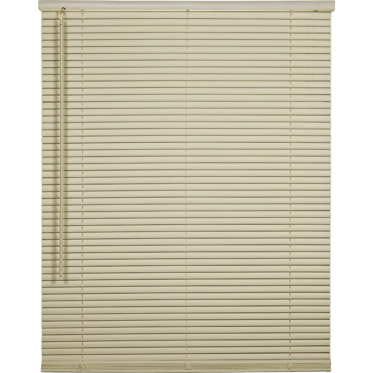 Next-Generation Home Impressions 23 In. x 42 In. x 1 In. Ivory Vinyl Light Filtering Cordless Mini Blind Casual