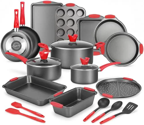 Minimalist 21 Piece Nonstick Cookware Set Luxury