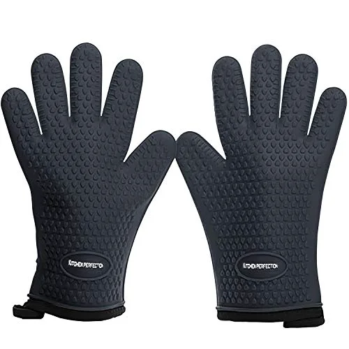 Classic Silicone Smoker BBQ Gloves 2 Count Relaxed