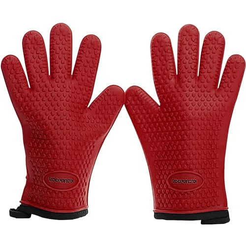 Elite XL Silicone Smoker BBQ Gloves 2 Count Breathable