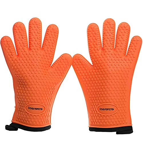 Environmentally Friendly Silicone Smoker BBQ Gloves Secure