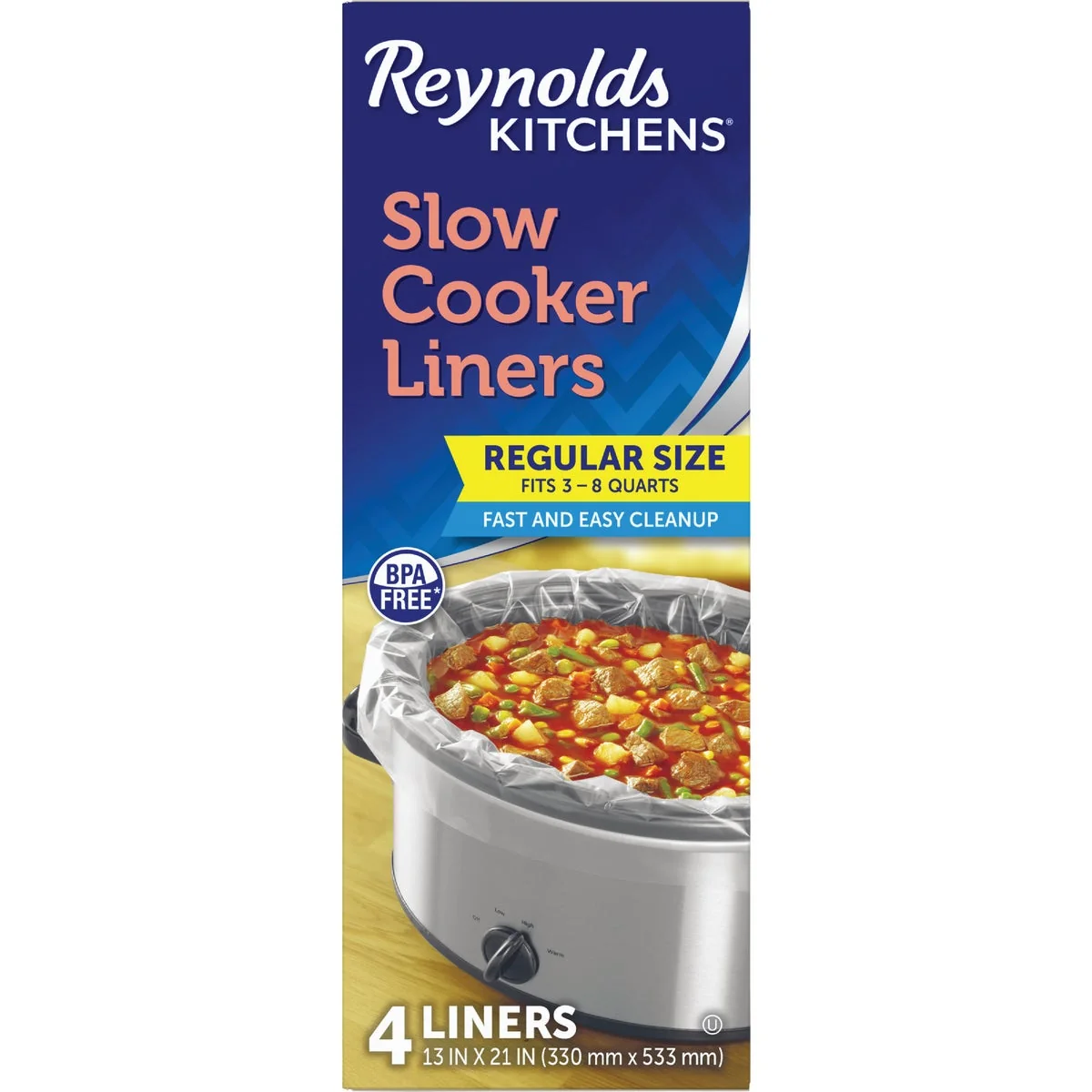Superior Reynolds Kitchens Slow Cooker Liners 4-Pack Healthy