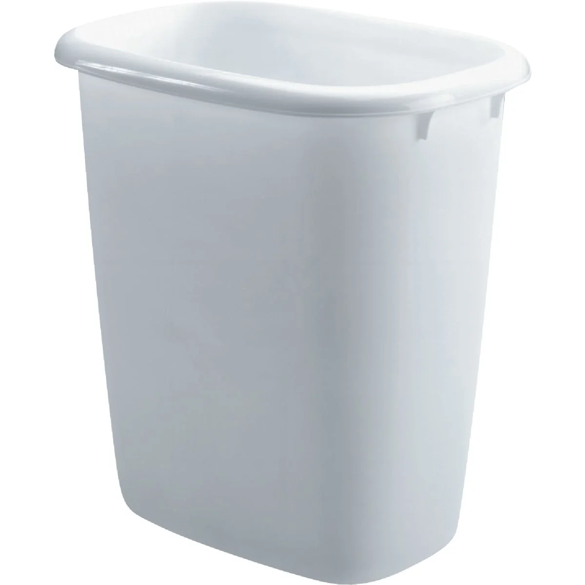 Flexible Rubbermaid 15 Qt. White Wastebasket Modern