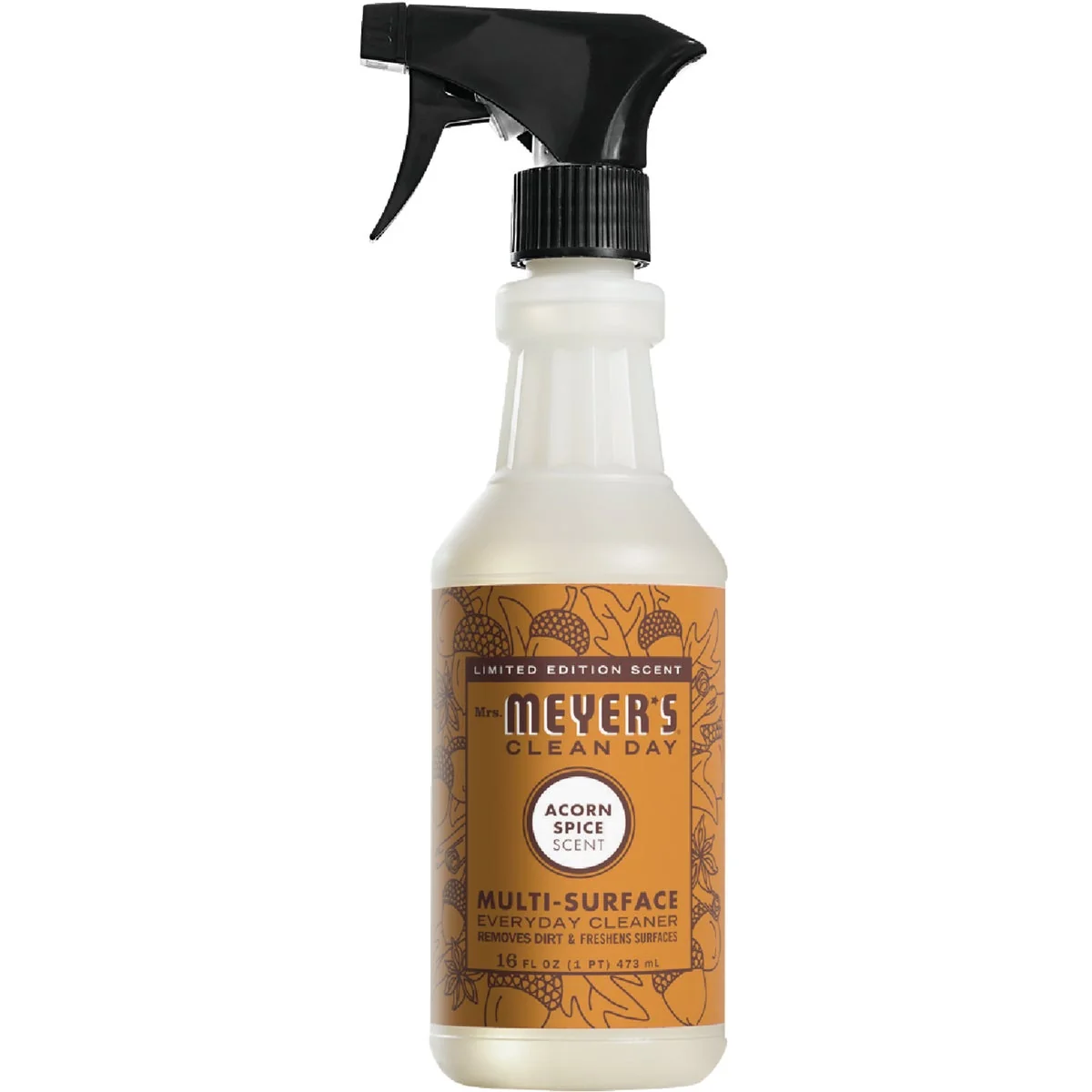 Safe Mrs Meyer’s Clean Day 16 Oz. Acorn Spice Multi-Surface Everyday Cleaner User-Friendly