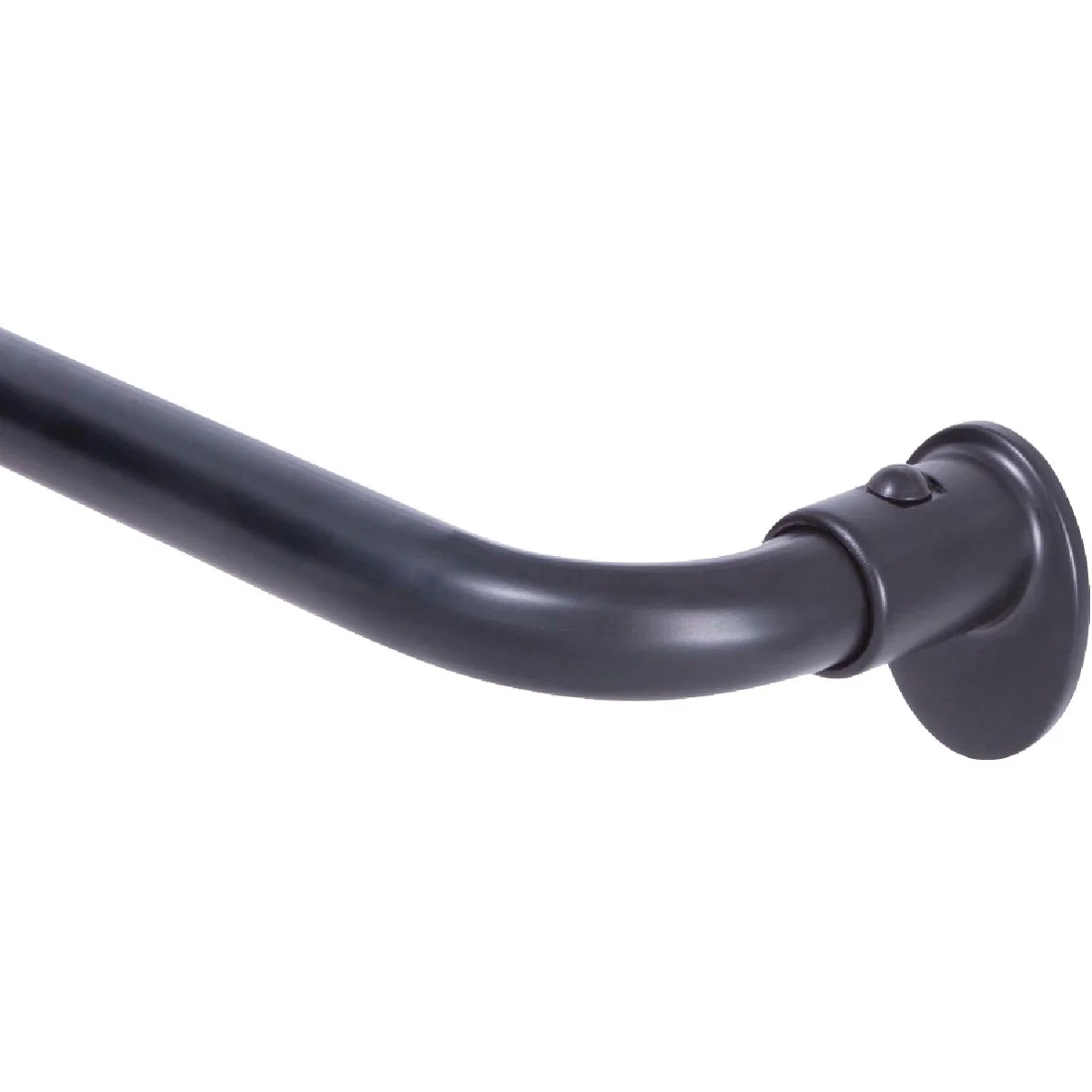 Consistent Sun Zero 28 In. x 48 In. x 5 8 In. Black Wrap Around Room Darkening Curtain Rod Solid