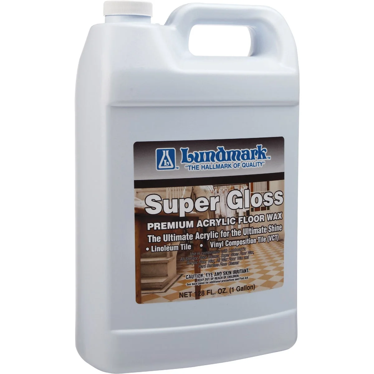 Expertly Made Lundmark 1 Gal. Super Gloss Floor Wax Detailed