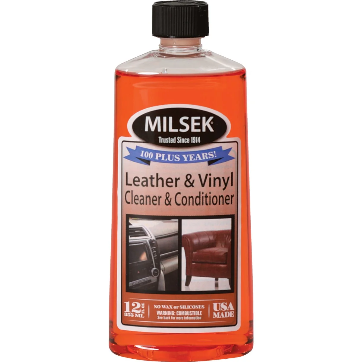 User-Friendly Milsek 12 Oz. Leather Vinyl Cleaner Conditioner Premium Material