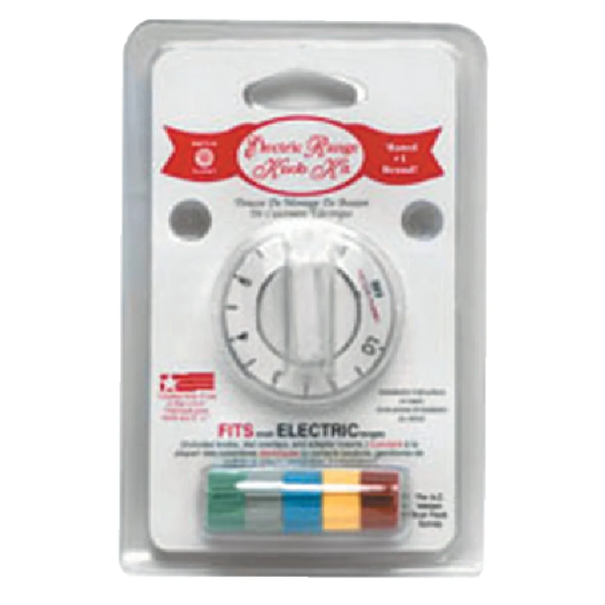 Easy-to-Use Range Kleen White Electric Range Oven Knob Kit Clean