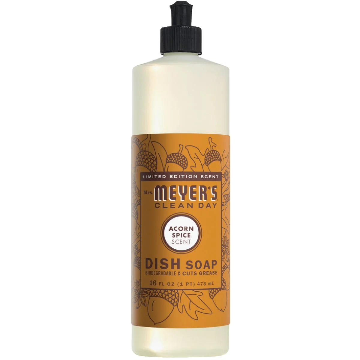 Innovative Mrs. Meyer’s Clean Day 16 Oz. Acorn Spice Liquid Dish Soap Convenient