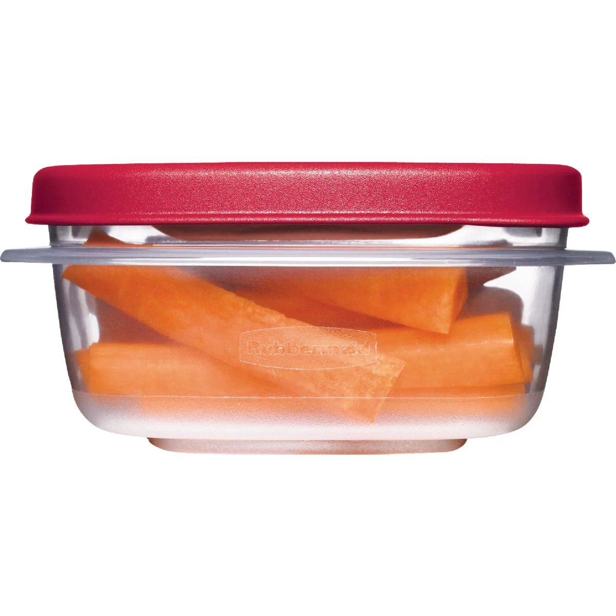 Dependable Rubbermaid Easy Find Lids 1.25 C. Clear Round Food Storage Container Artisan