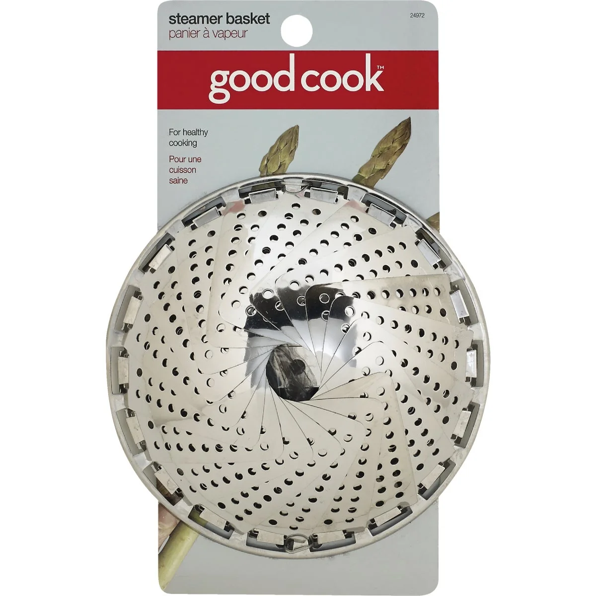 User-Friendly Goodcook Stainless Steel Steamer Basket Smooth