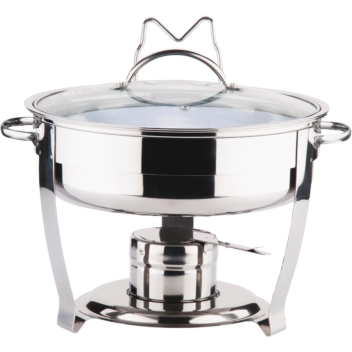 Smooth Culinary Edge 4 Qt. Stainless Steel Chafing Dish Secure