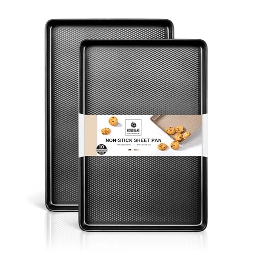 Stylish 2 Pack Jelly Roll Pan Set 15×10 2 Count Durable