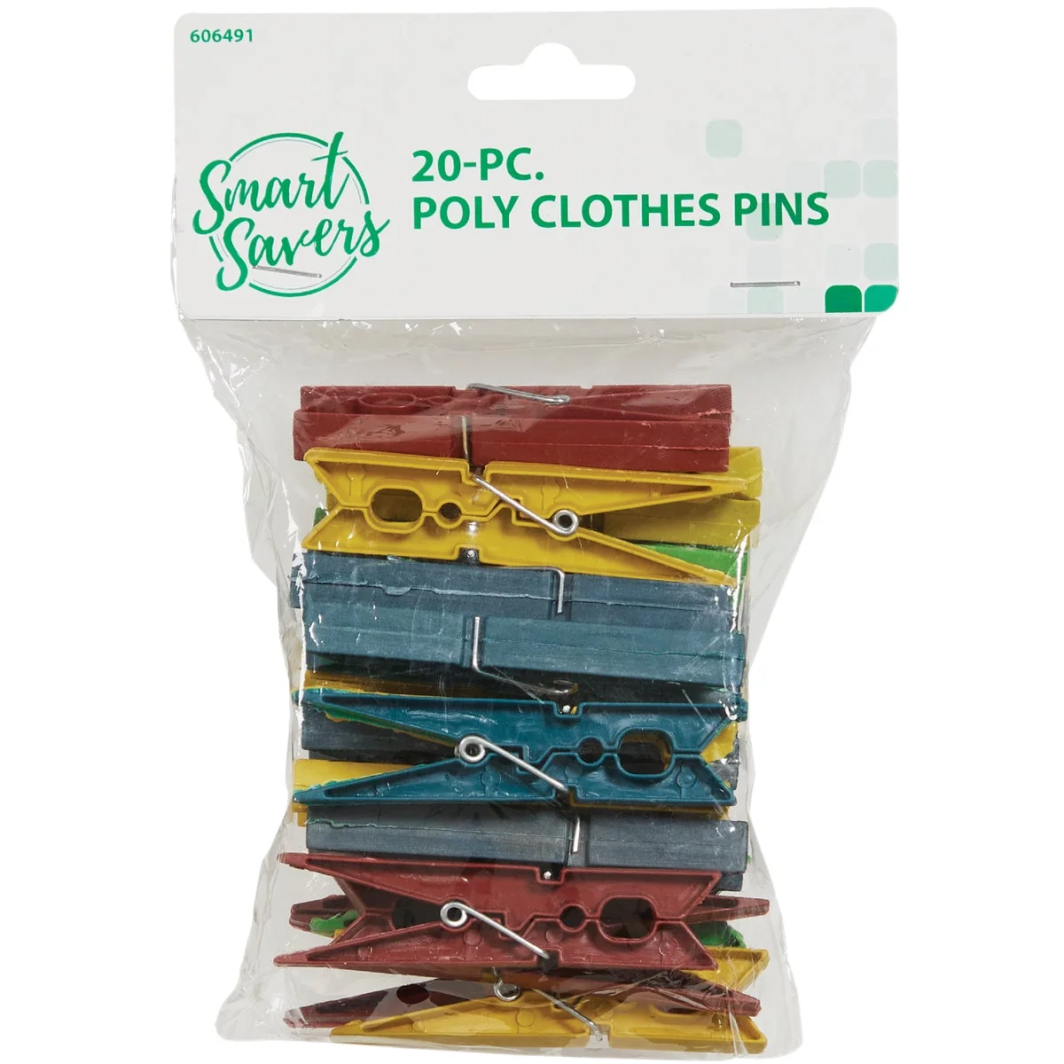Sustainable Smart Savers Spring Poly Clothespins 20-Pack Organic