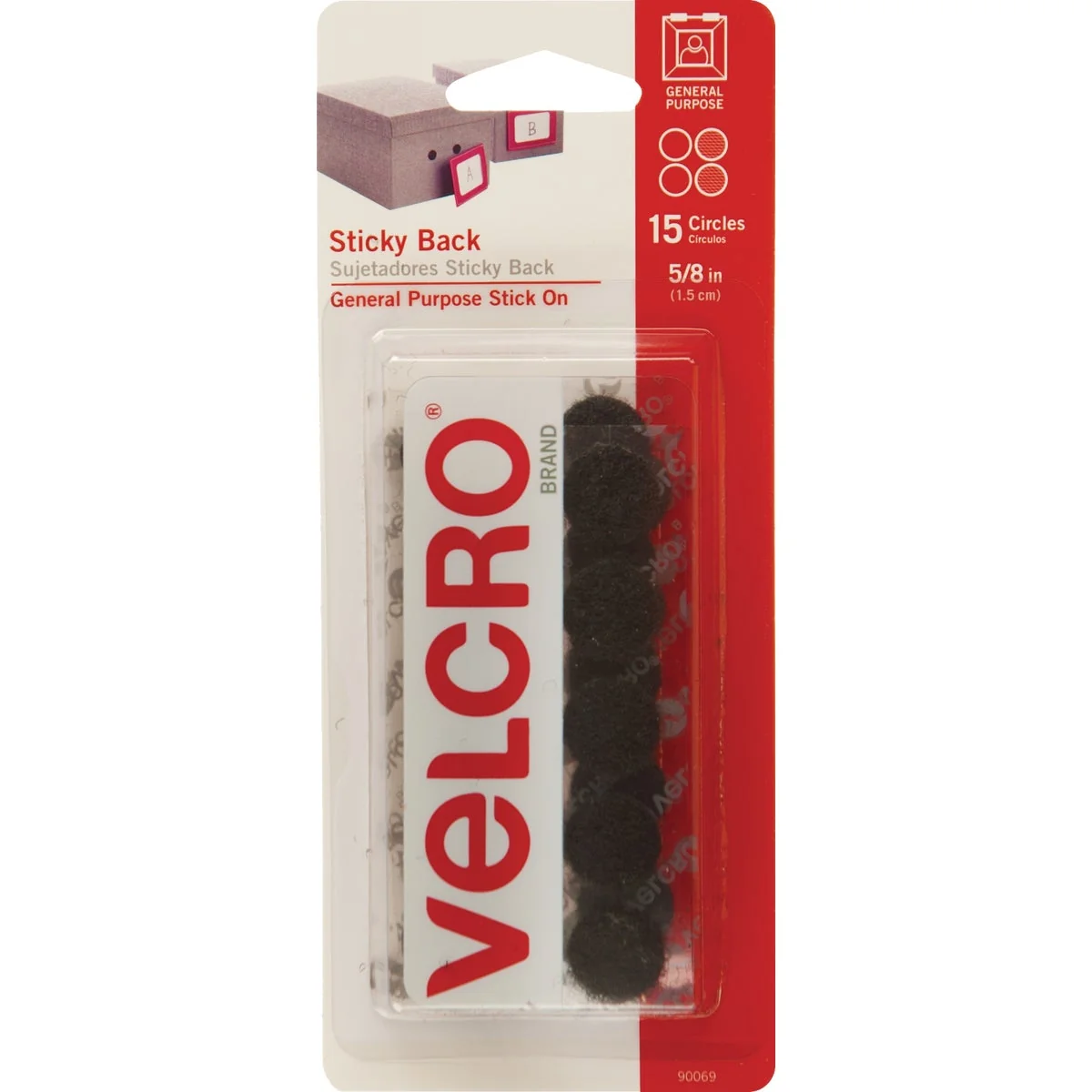 Detailed VELCRO Brand 5 8 In. Black Hook Loop Discs 15 Ct. Functional