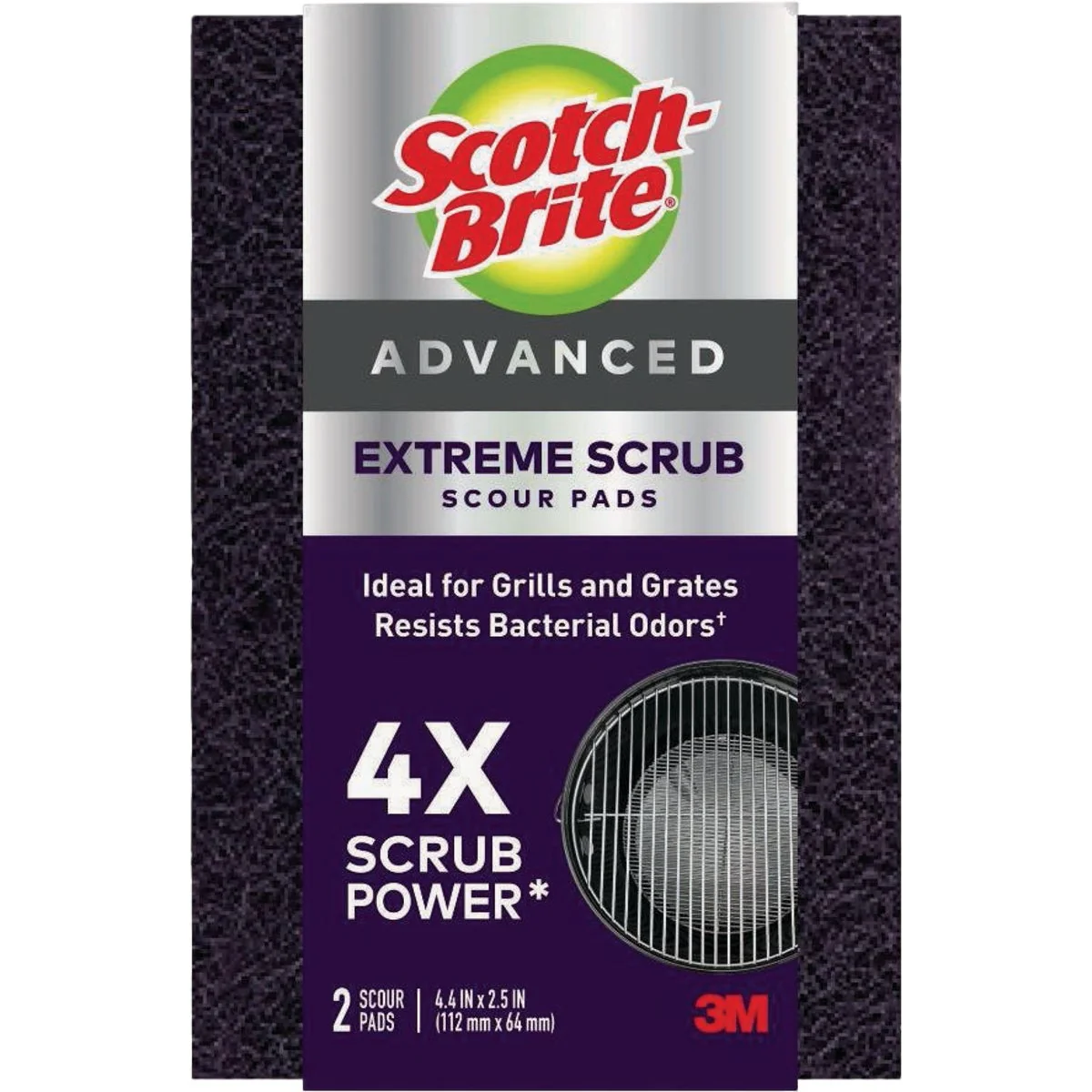 Efficient Scotch-Brite Advanced Extreme Scrub Scour Pad 2-Count User-Friendly