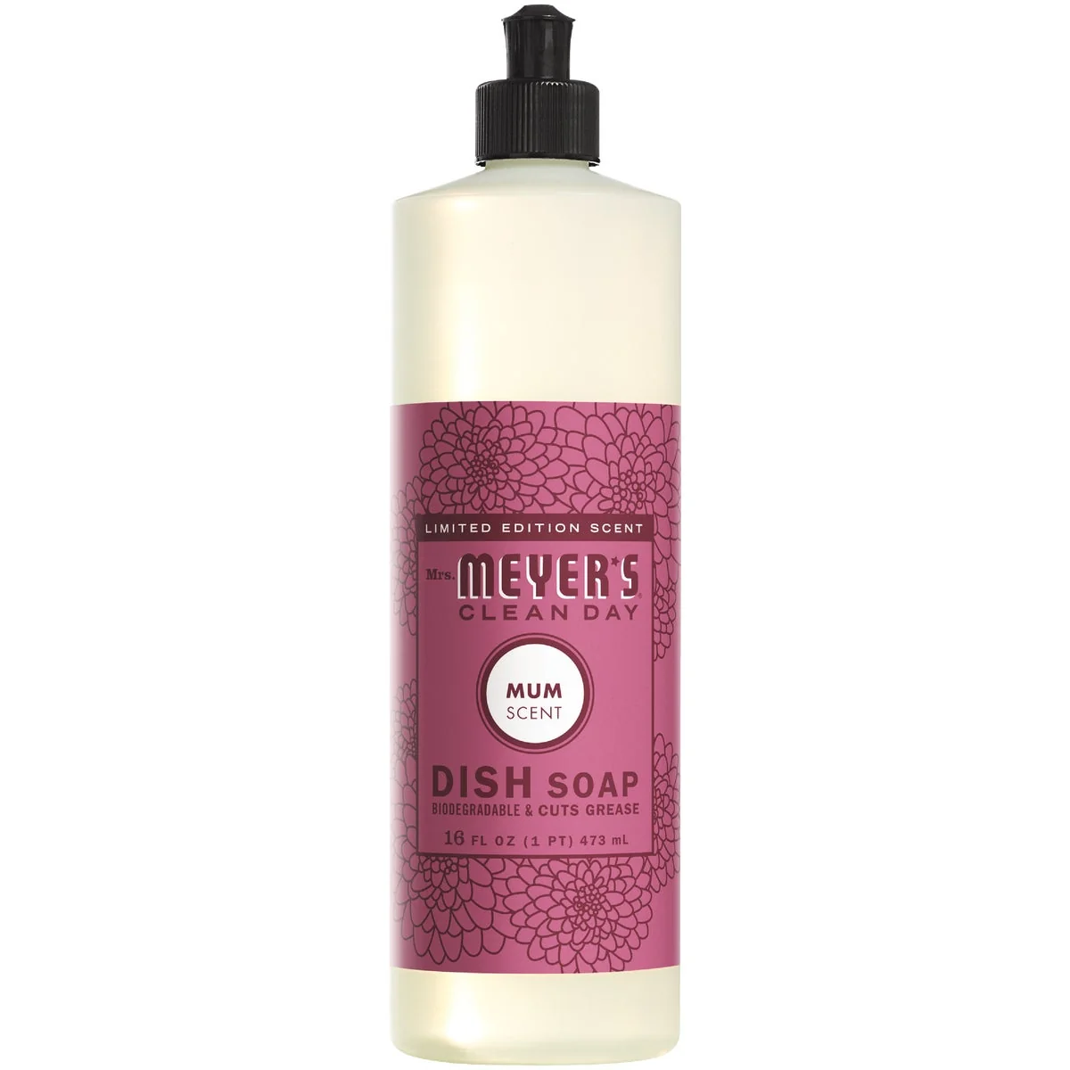 Long-Lasting Mrs. Meyer’s Clean Day 16 Oz. Mum Liquid Dish Soap Flexible