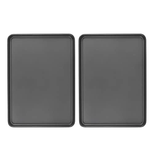 Elegant Everday Nonstick Carbon Steel 15 x 21 Baking Sheet Set 2 Count Quality