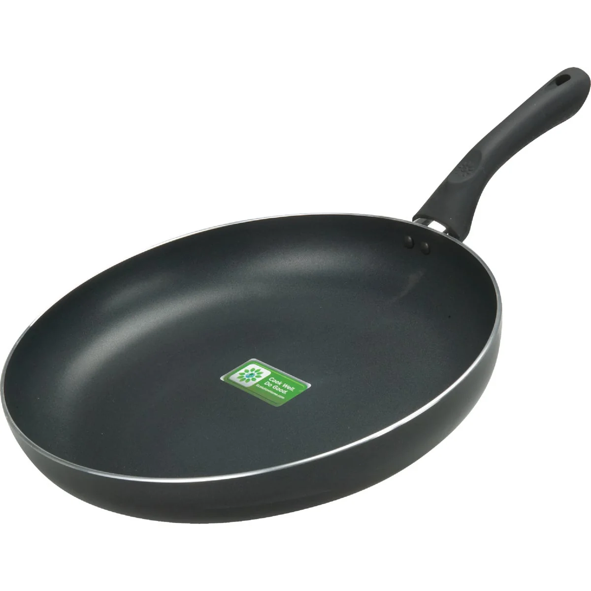 Consistent Ecolution Artistry 12.5 In. Black Aluminum Non-Stick Fry Pan Eco-Friendly