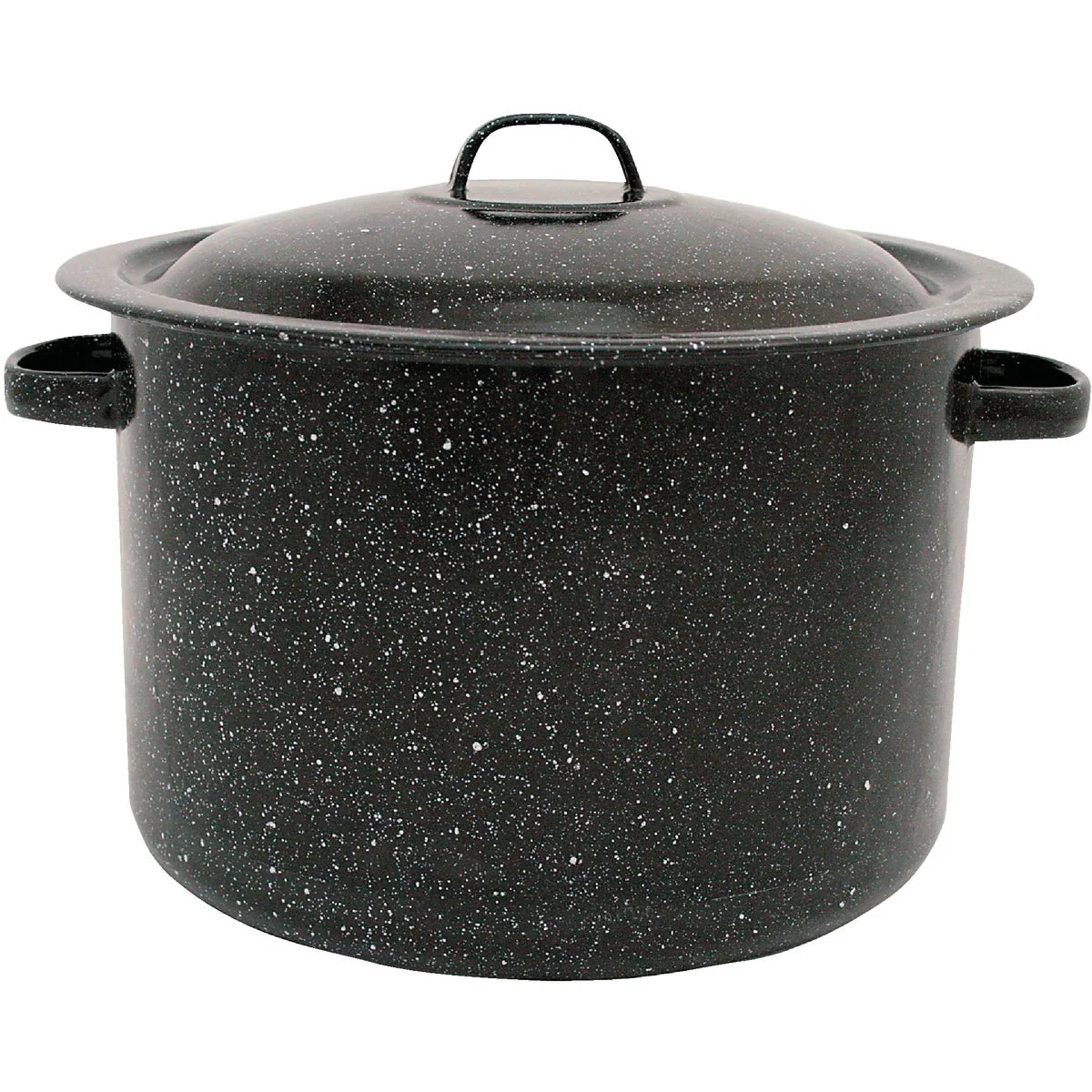 Natural GraniteWare 7.5 Qt. Black Stew Pot Sophisticated