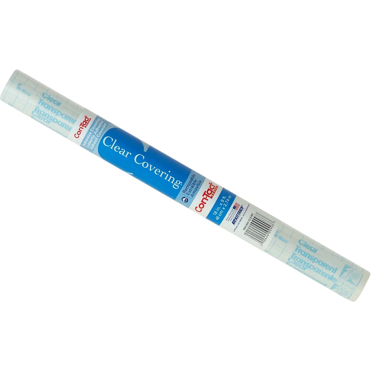 Minimalist Con-Tact Clear Cover 18 In. x 9 Ft. Transparent Self-Adhesive Liner Smart