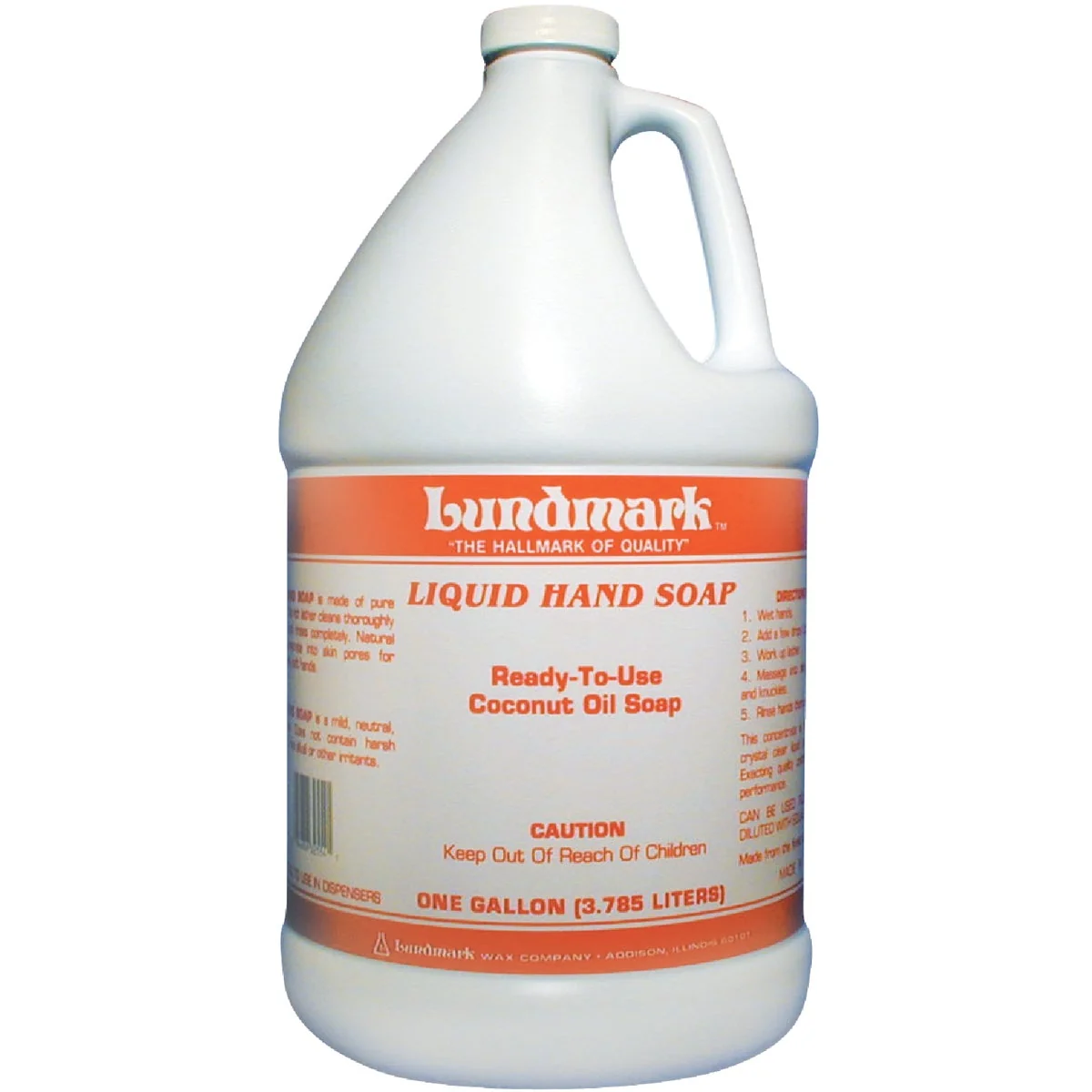 Sophisticated Lundmark 1 Gal. Coconut Oil Liquid Hand Soap Authentic