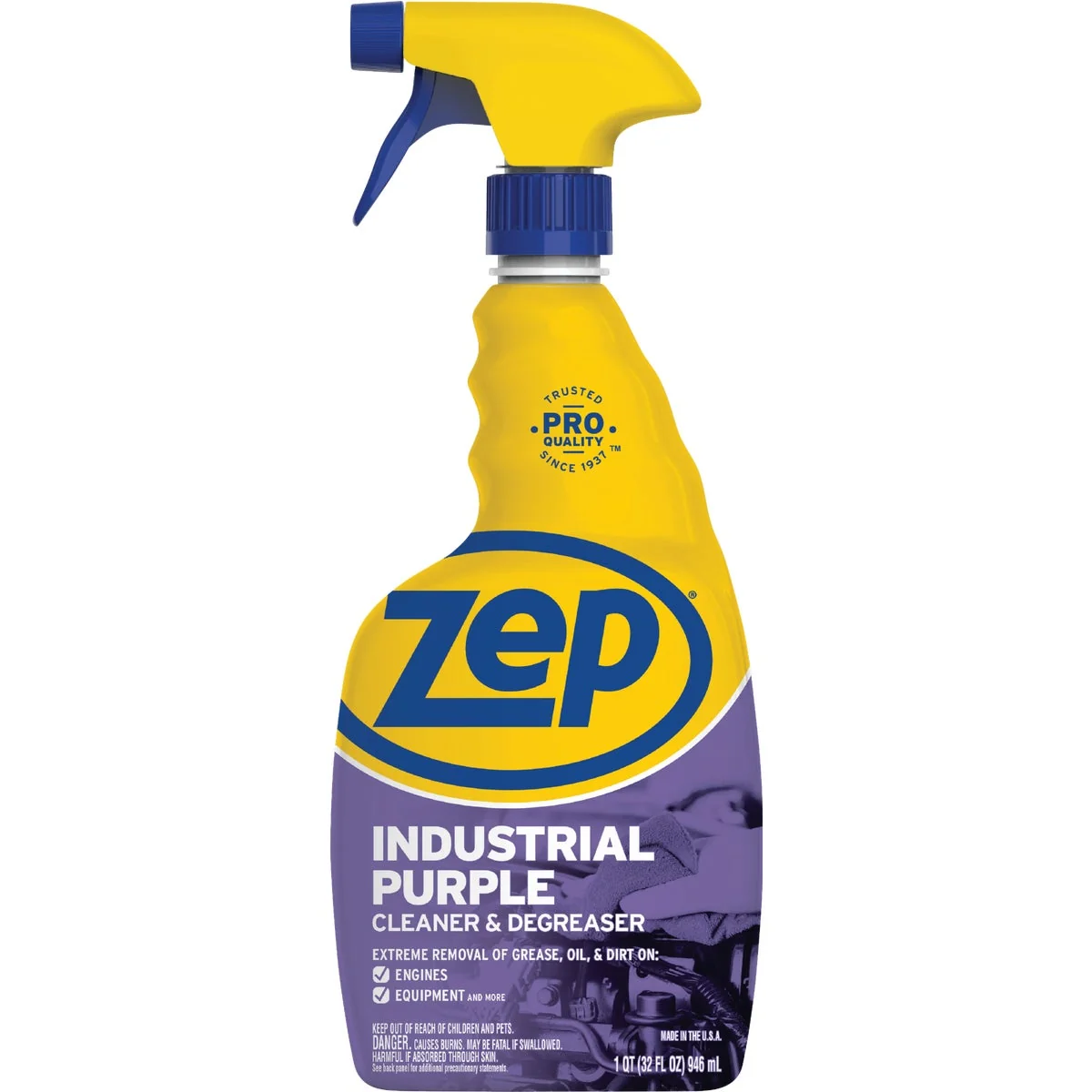 Luxury Zep 32 Oz. Industrial Purple Ready-To-Use Degreaser Cleaner Spray Specialty