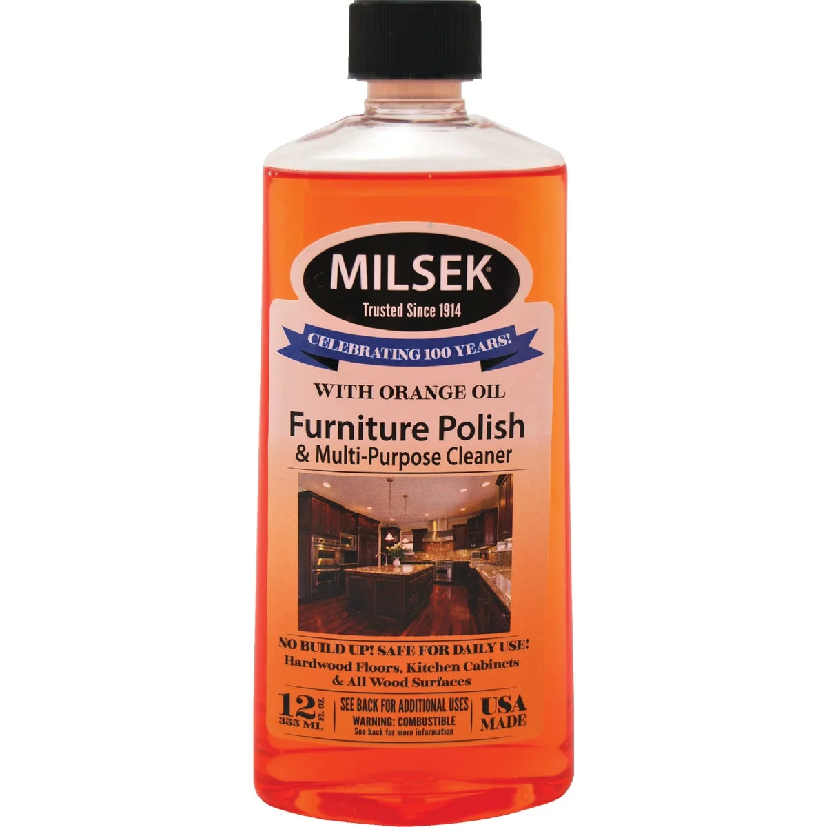 Sustainable Milsek 12 Oz. Orange Furniture Polish Cleaner Reliable