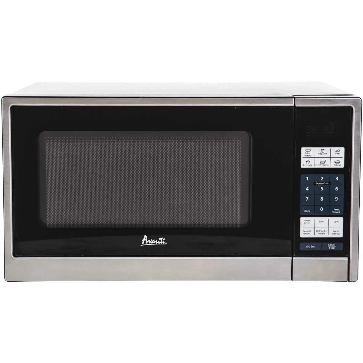 Healthy Avanti 1.1CF 1000W Black with Stainless Steel Front Microwave Effective