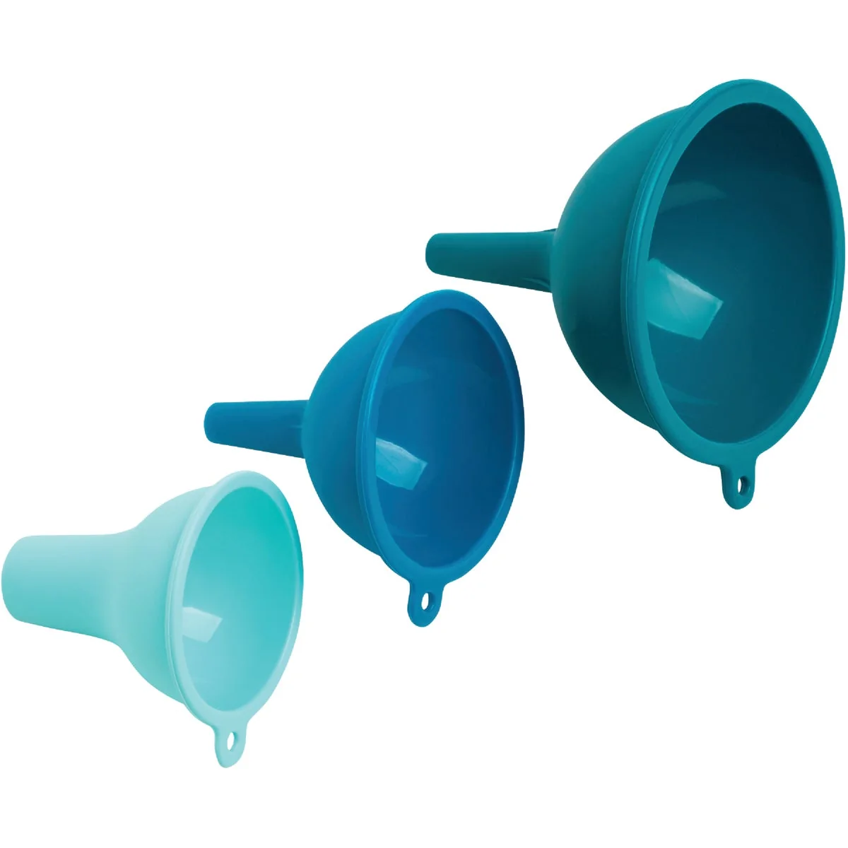 Effective Core Kitchen Silicone Funnels 3-Piece Proven